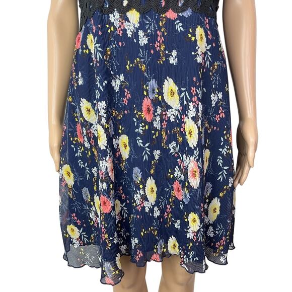 Anthropologie x Foxiedox Andora Floral Print Sheer Smocked Short Dress - Picture 6 of 13